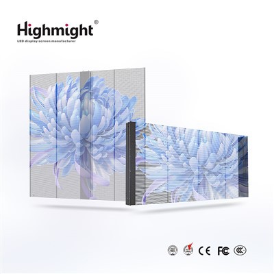 LED priehľadný sklenený displej